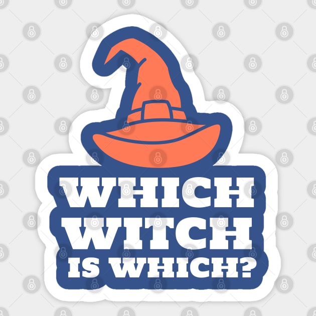 Which Witch is Which Halloween Sticker by cacostadesign